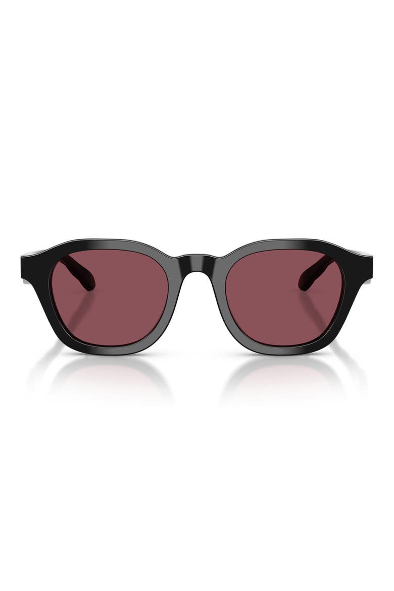48mm Polarized Phantos Sunglasses, Main, color, BLACK / DARK VIOLET POLAR