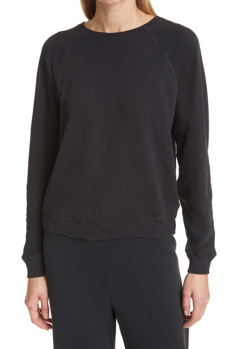The Shrunken Sweatshirt, Main, color, ALMOST BLACK