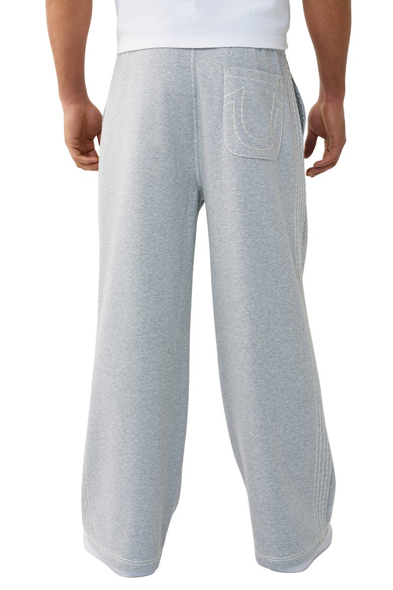 Super T Baggy Sweatpants, Alternate, color, HEATHER GREY