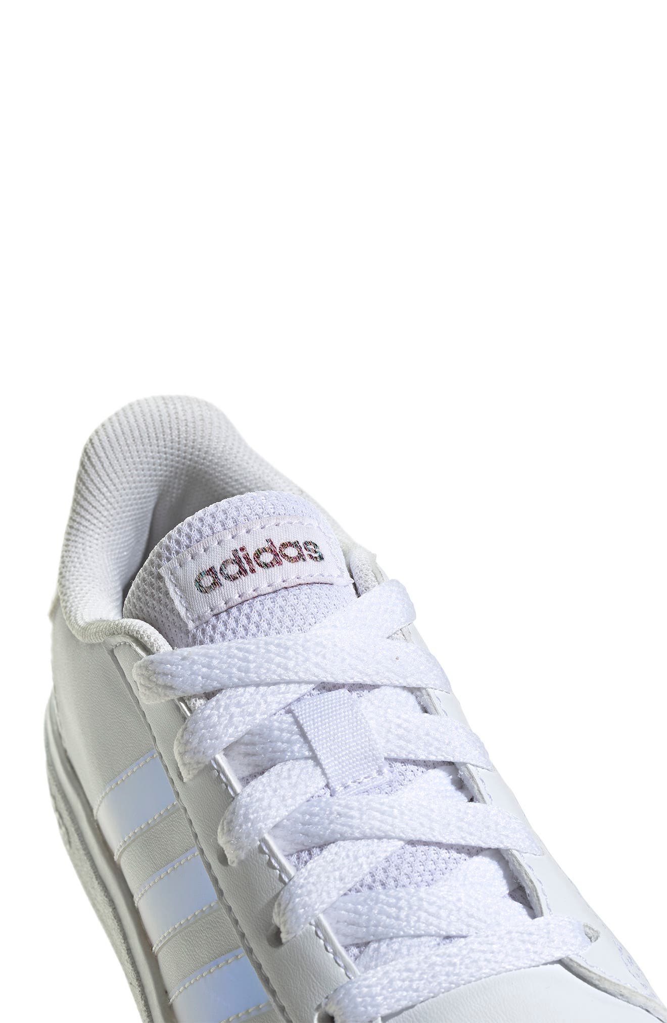 adidas Grand Court 2.0 Sneaker, Alternate, color, Ftwr White/ Iridescent