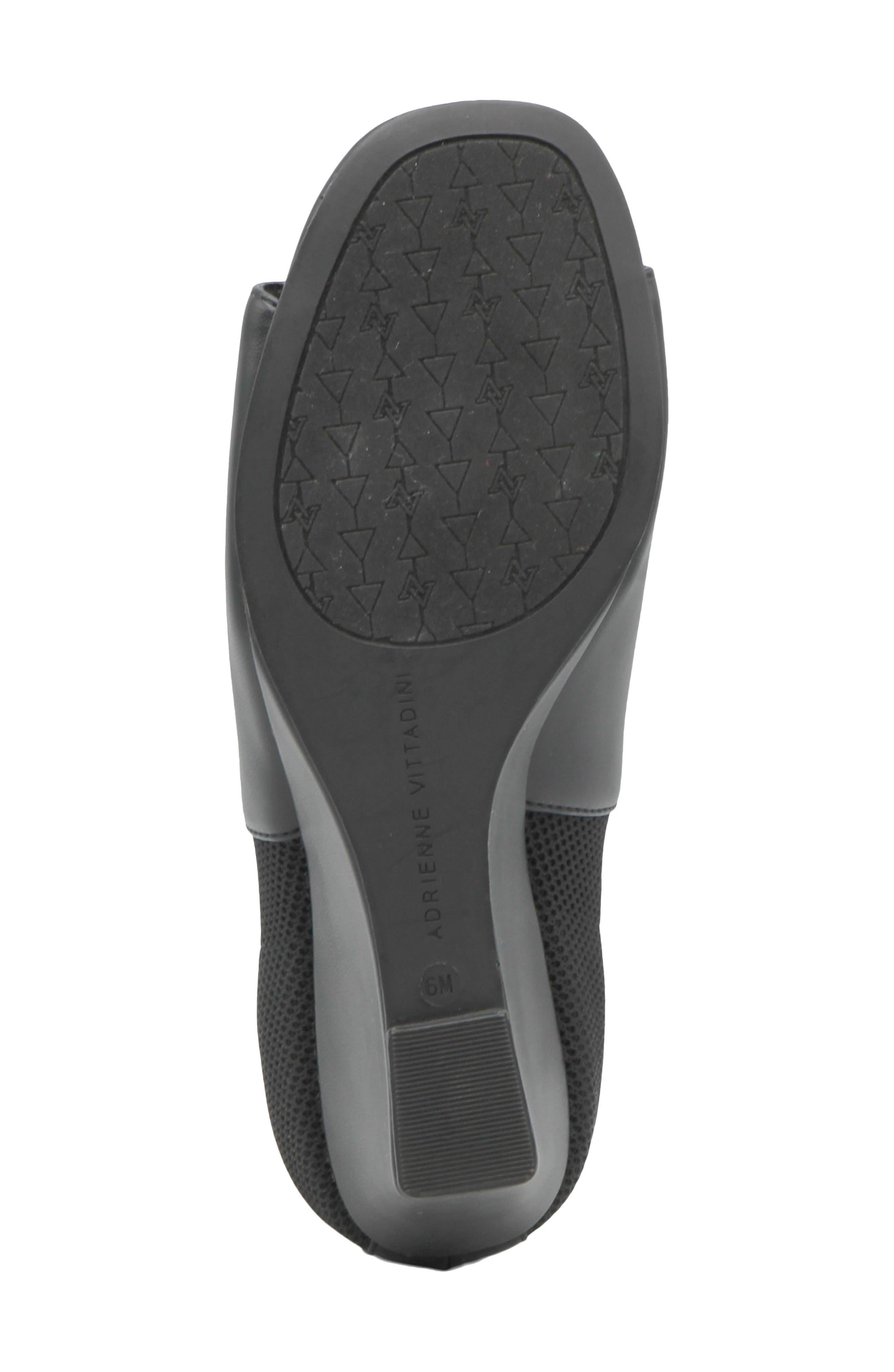 Adrienne Vittadini Aria Wedge Sandal, Alternate, color, Black-Ss