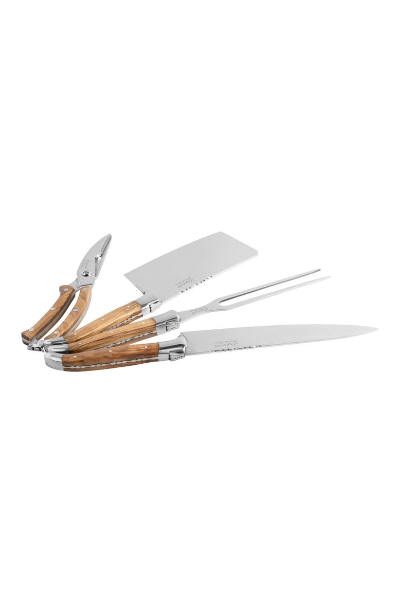 4-Piece Connoisseur Carving Set, Alternate, color, WOOD