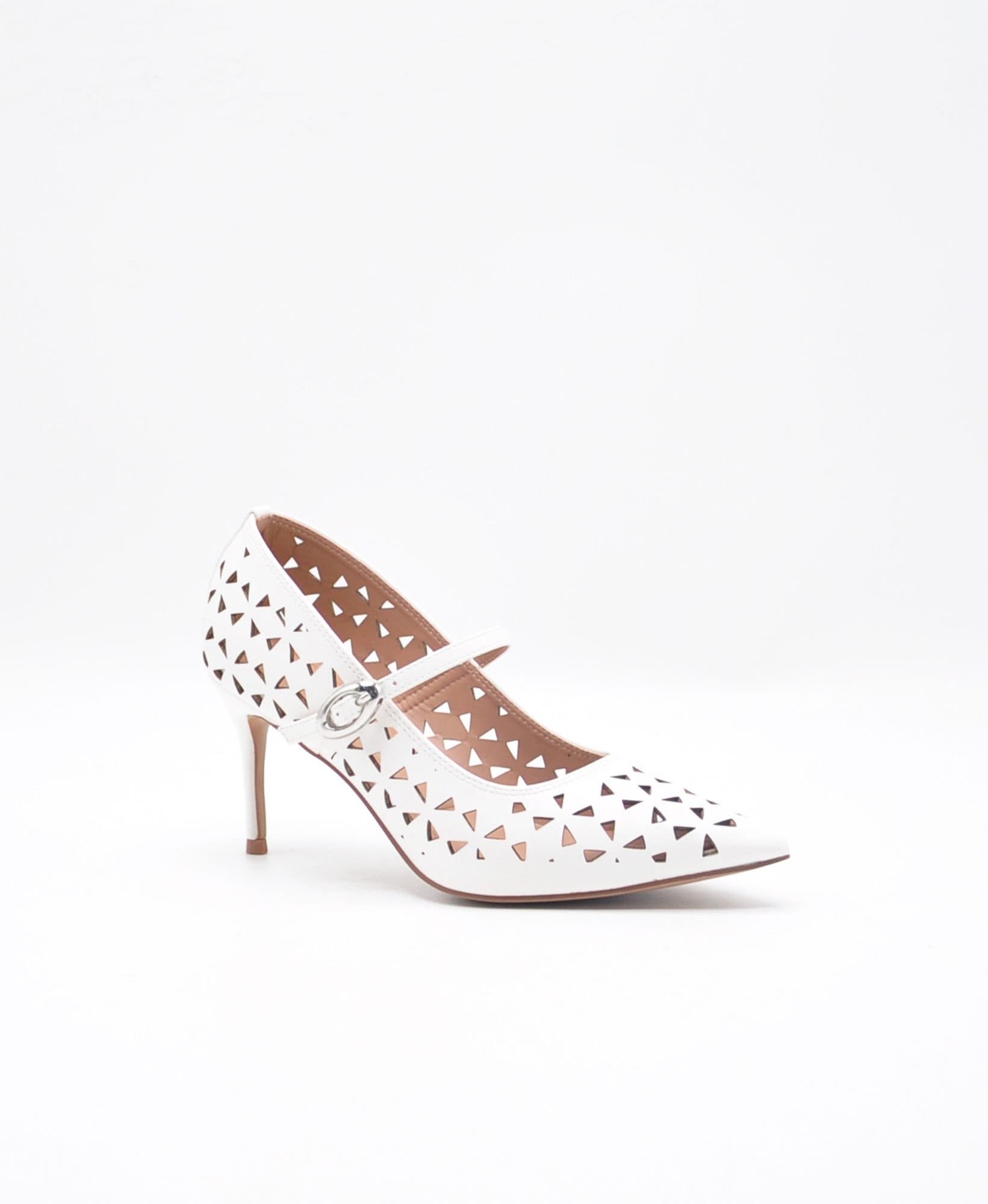 Celestine Pumps, Main, color, White
