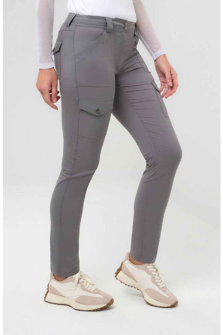 The Kate Skinny Cargo Pant, Alternate, color, Grey