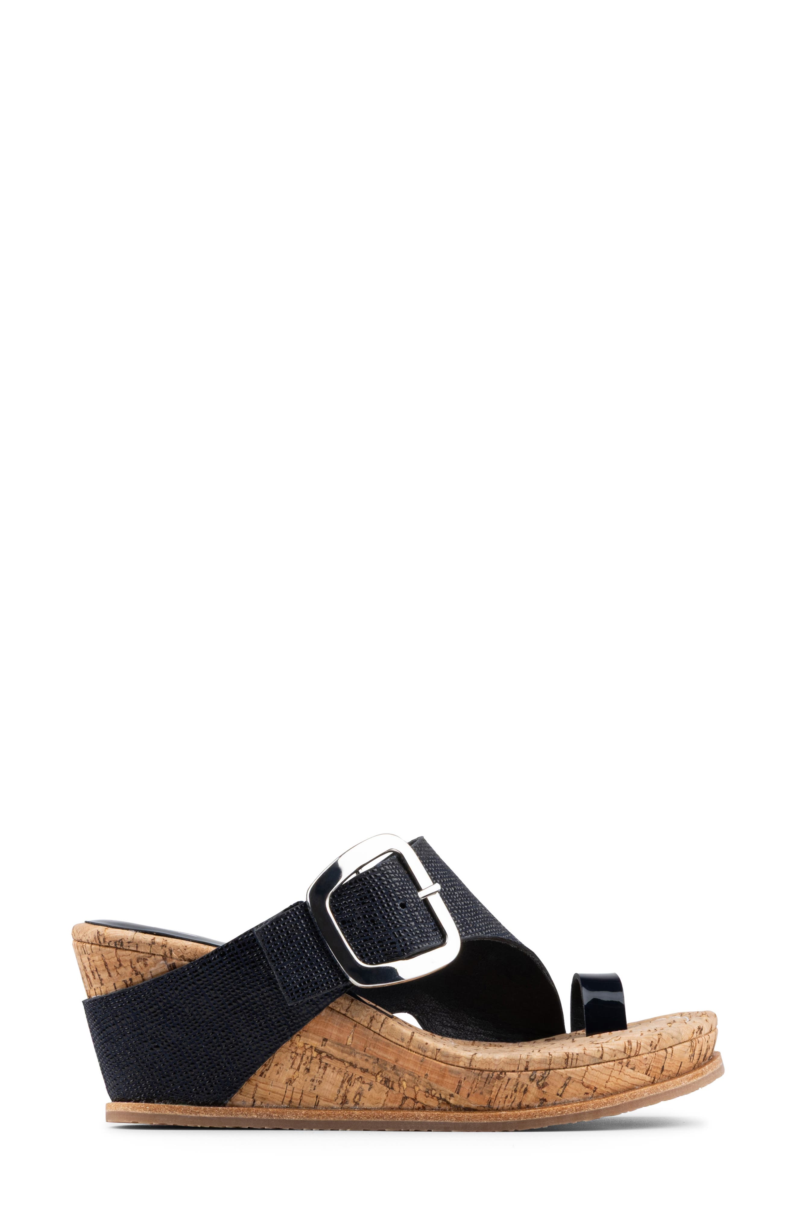 Donald Pliner Joyus Wedge Sandal, Alternate, color, Navy