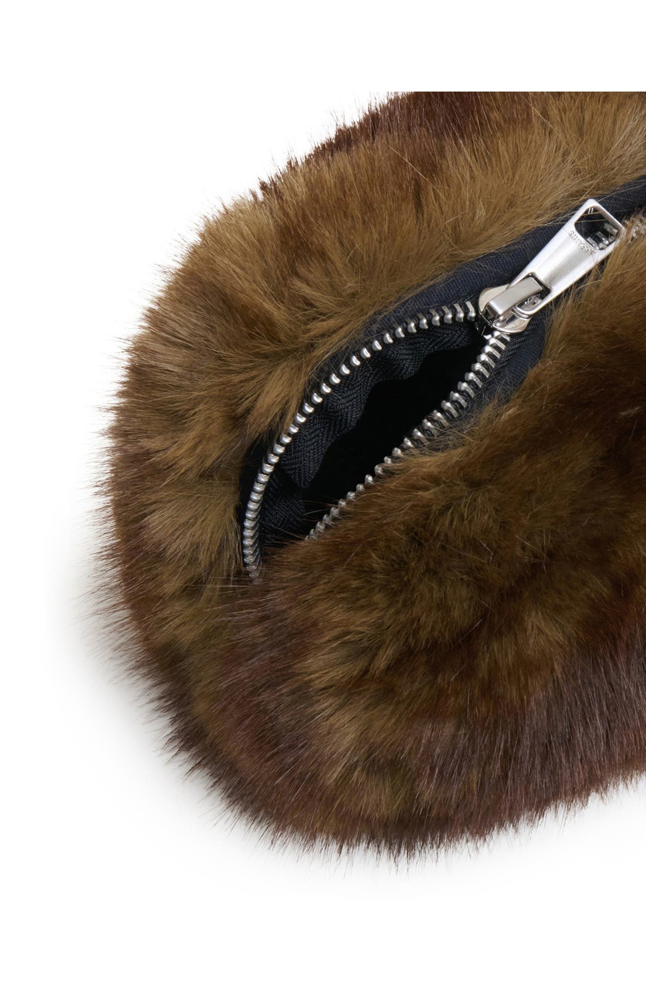 Apparis Noor Faux Mink Pouch, Alternate, color, 