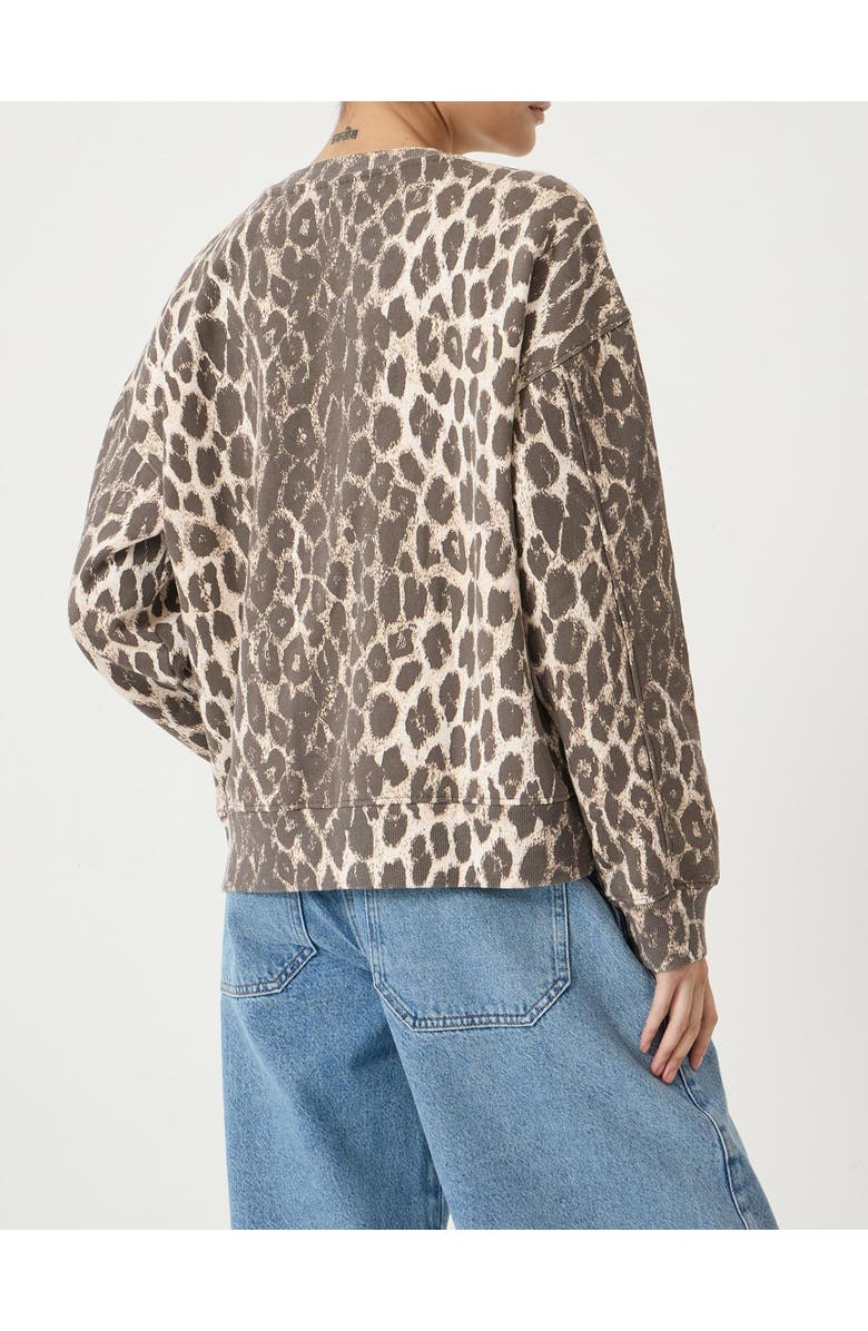 Hush Astra Leopard Print Cotton Sweatshirt, Alternate, color, Trans Neutral Leopard Print
