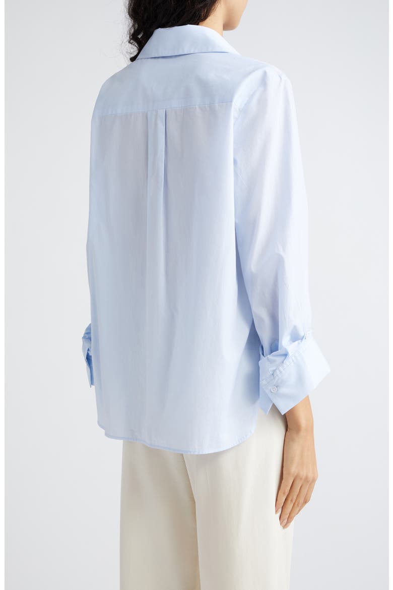 Boyfriend Button-Up Shirt, Alternate, color, BABY BLUE