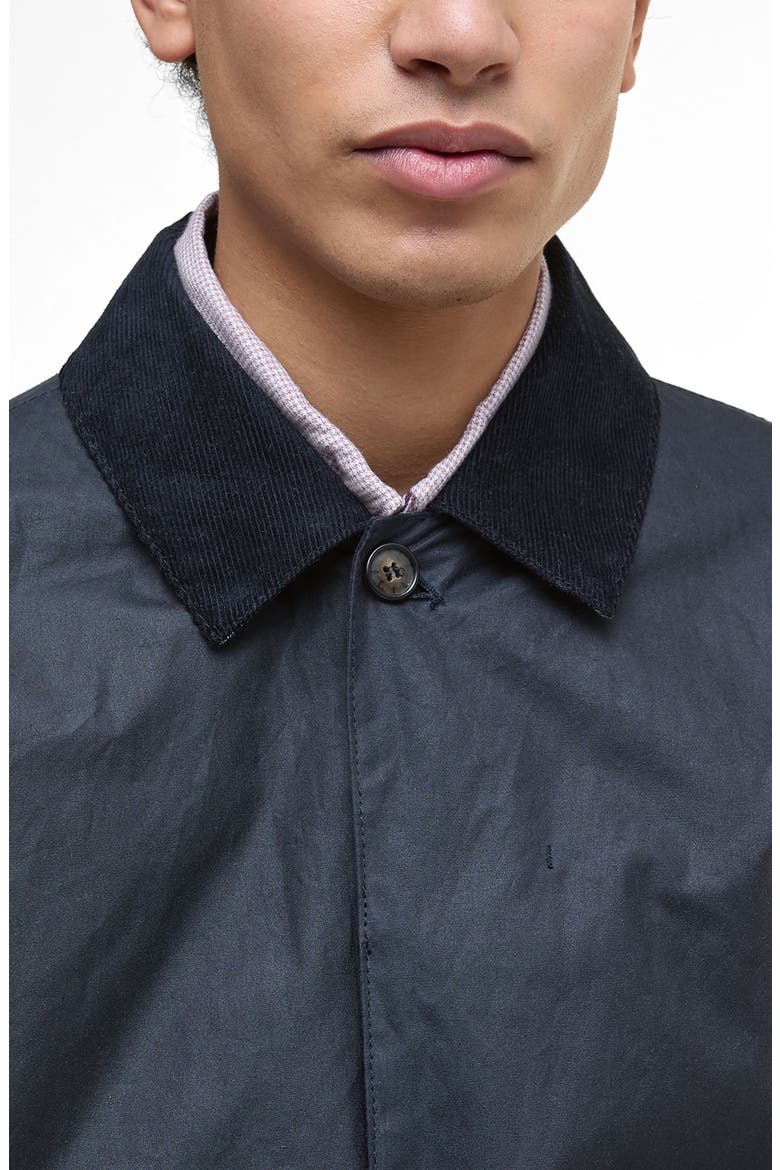 Lorden Waxed Mac Jacket, Alternate, color, NAVY