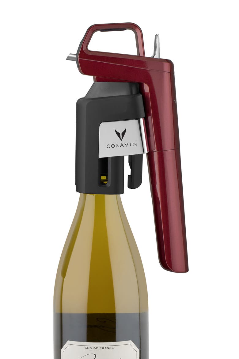 Timeless Six Plus Wine Preservation System, Alternate, color, BURGUNDY