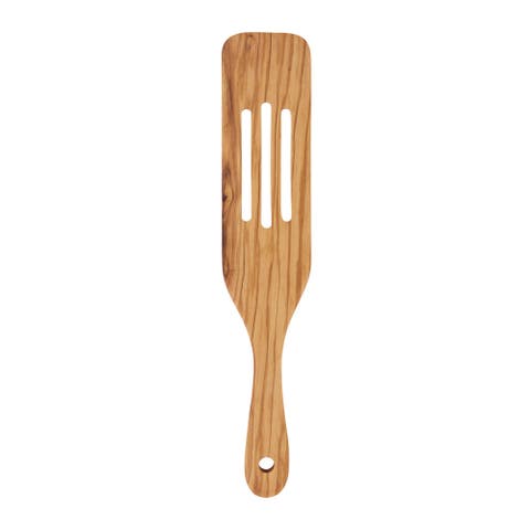 Slotted Spurtle, Italian-sourced Olive Wood