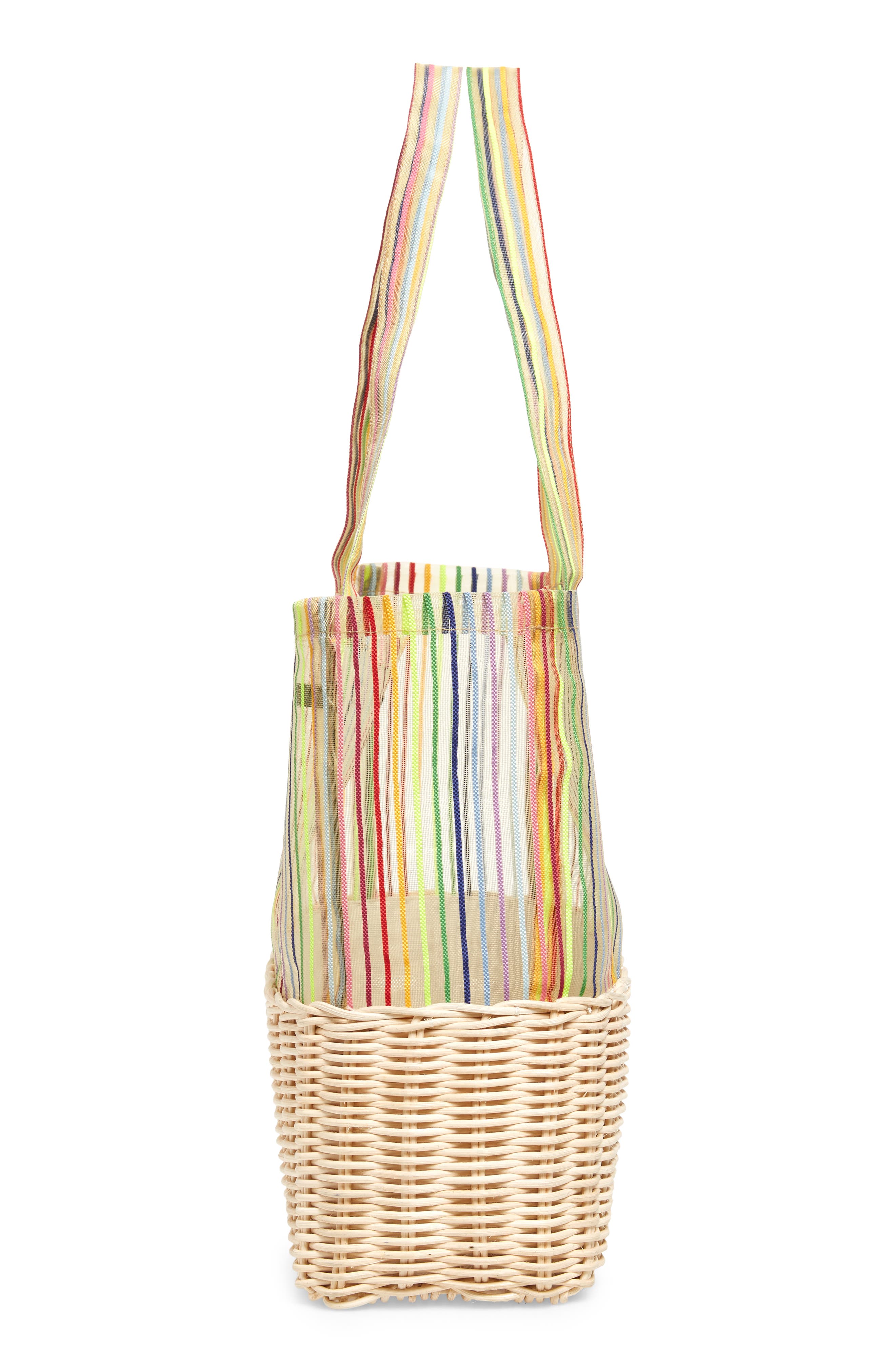 Halogen<sup>®</sup> x Atlantic-Pacific Wicker & Mesh Tote, Alternate, color, 