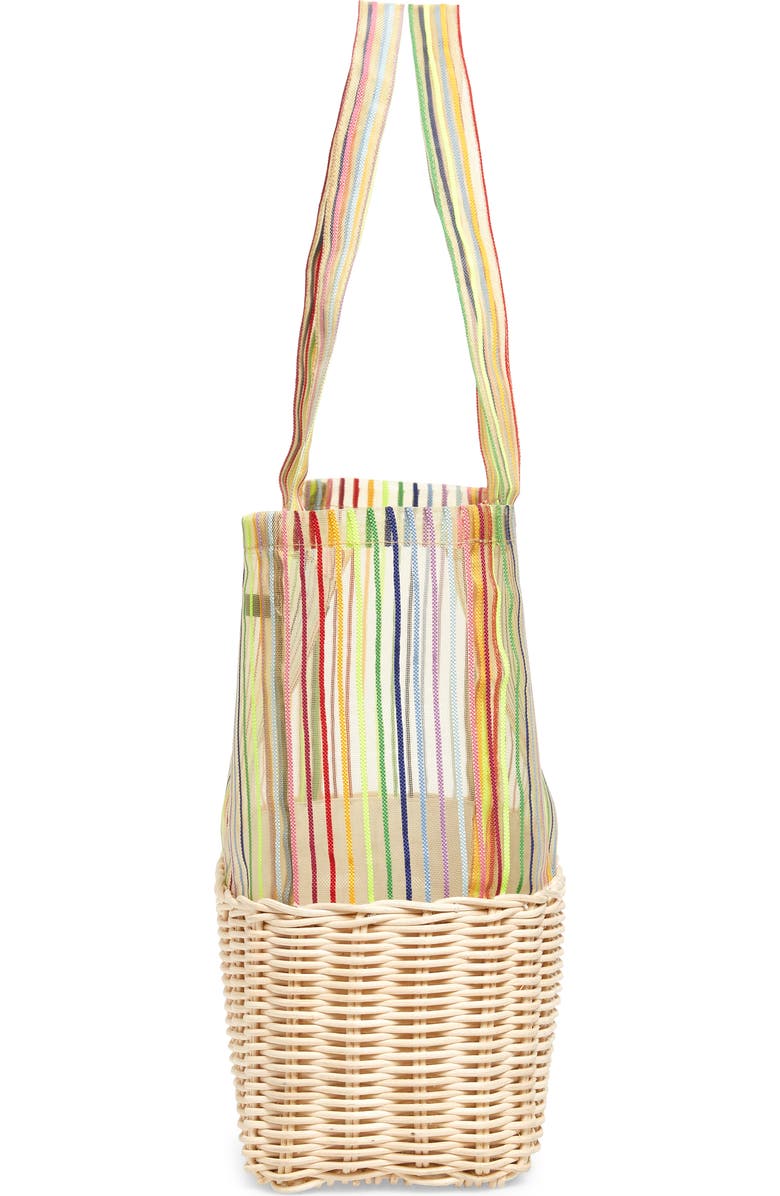 Halogen<sup>®</sup> x Atlantic-Pacific Wicker & Mesh Tote, Alternate, color,