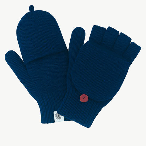 Hand Loom Bryant Fingerless Gloves w/ Flap