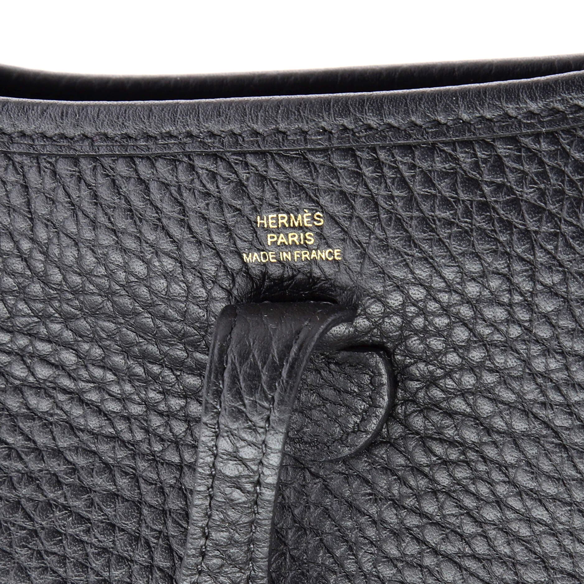 Pre-Owned Hermes Evelyne Bag Gen III Clemence TPM, Alternate, color, Noir