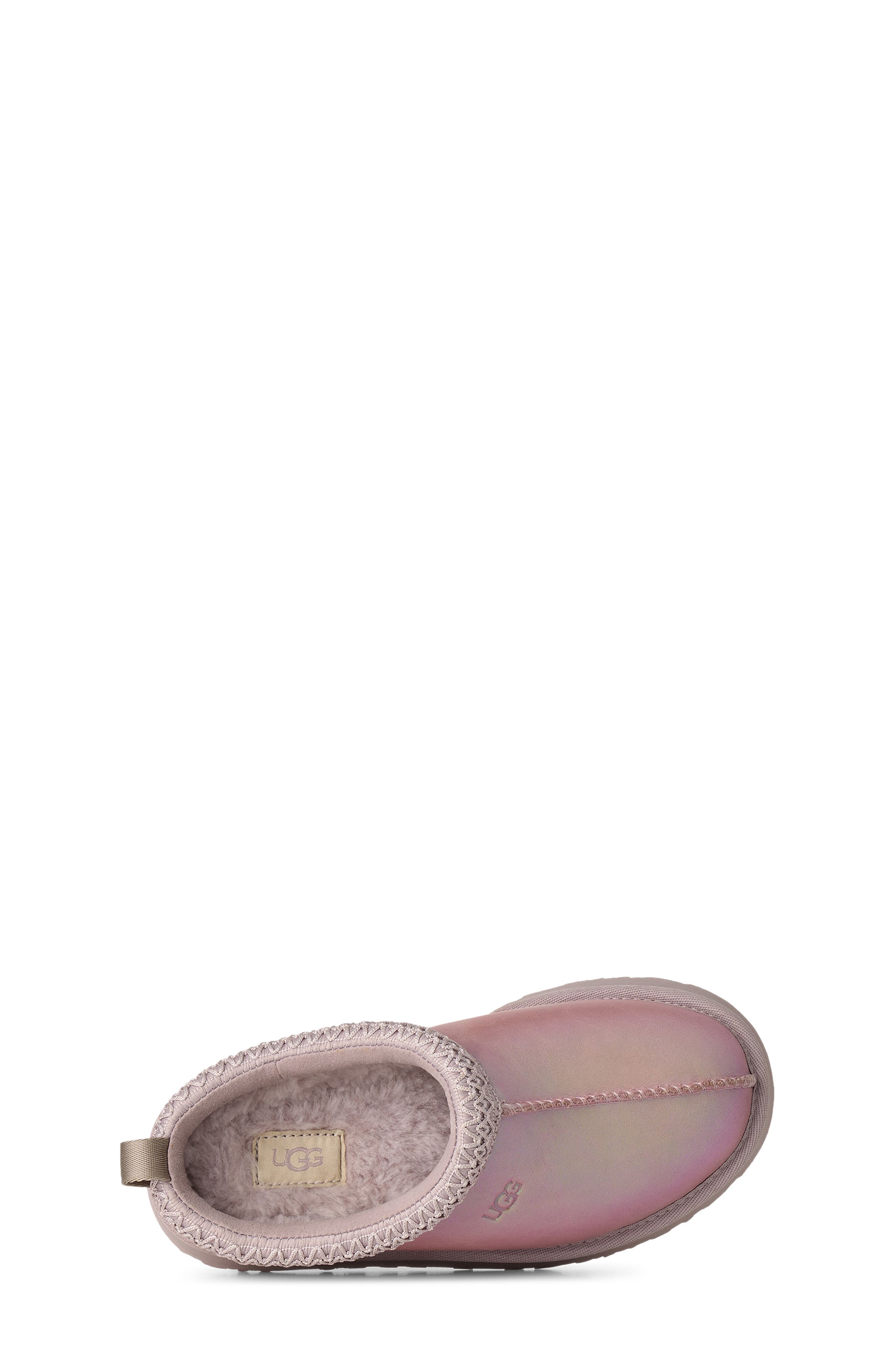 Kids' Tazz Frosted Leather Slipper, Alternate, color, LAVENDER SMOKE