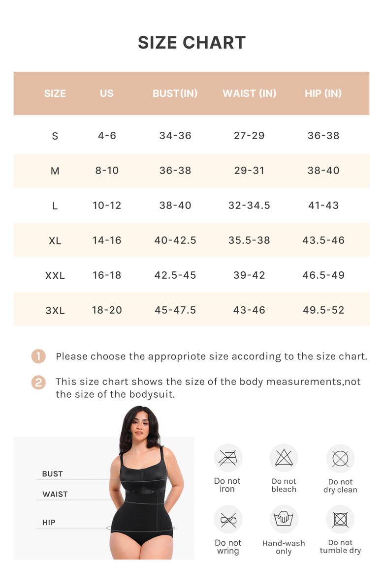 Shapellx AirSlim Built-in Tummy Control Cincher Brief Bodysuit, Alternate, color, Black