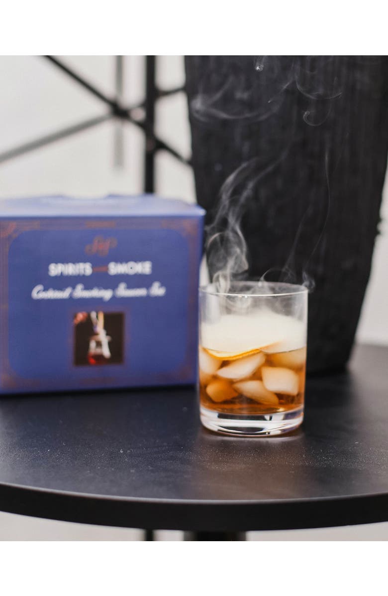 Spirits with Smoke Smoked Craft Cocktail Set for Bourbon, Old Fashioned, Alternate, color, Brown