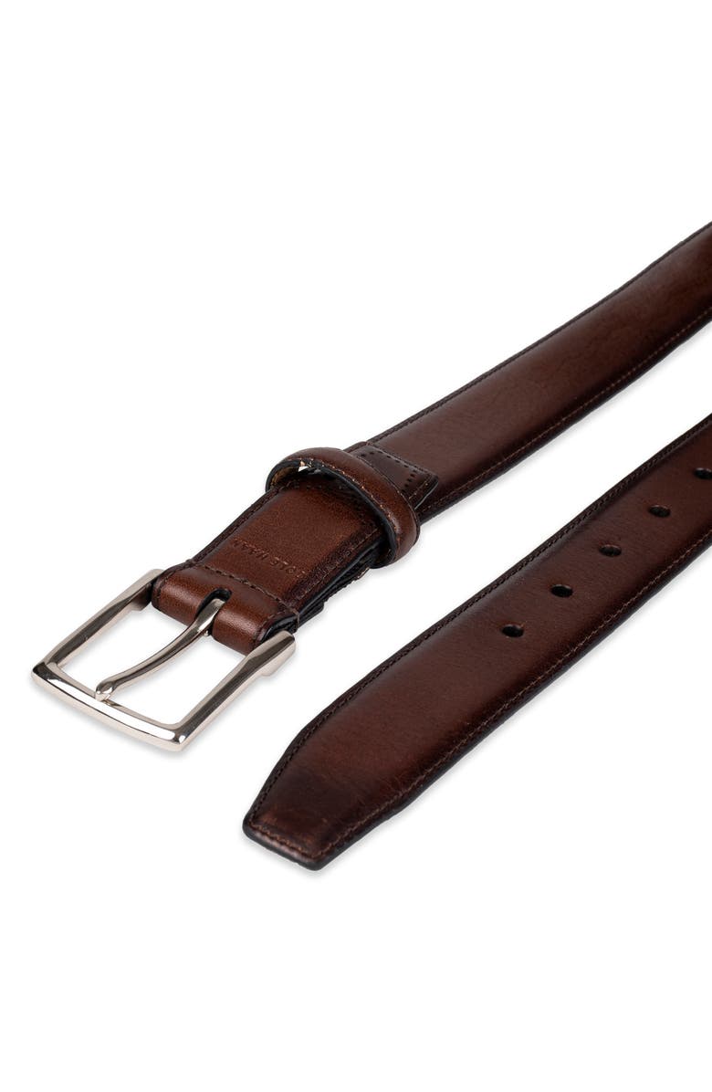 Cole Haan Harrison Leather Belt, Alternate, color, Brown