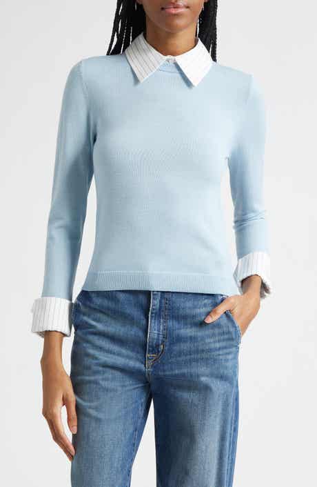 Porla Collar Stretch Wool Sweater