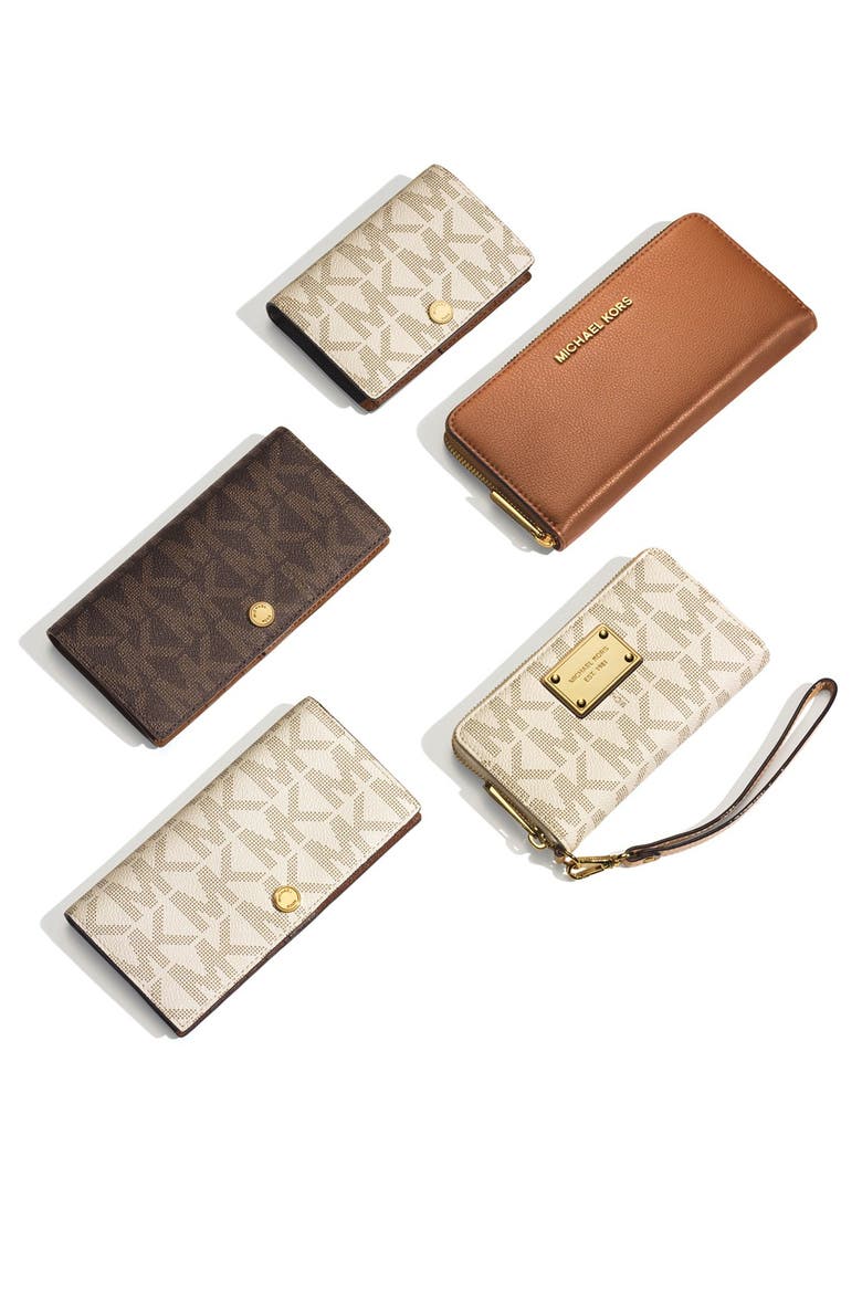 'Signature - Slim' Wallet, Alternate, color, BROWN/ LUGGAGE