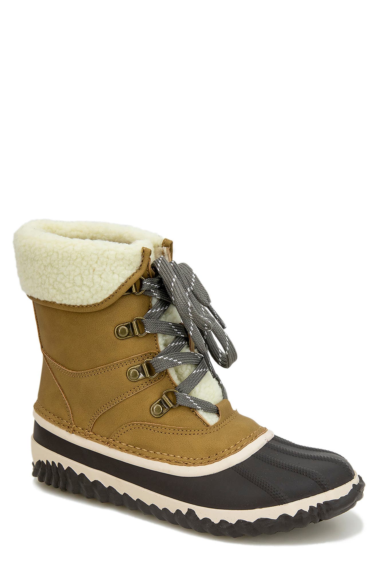 Jambu Lizzy Faux Shearling Lined Waterproof Duck Boot, Main, color, 
