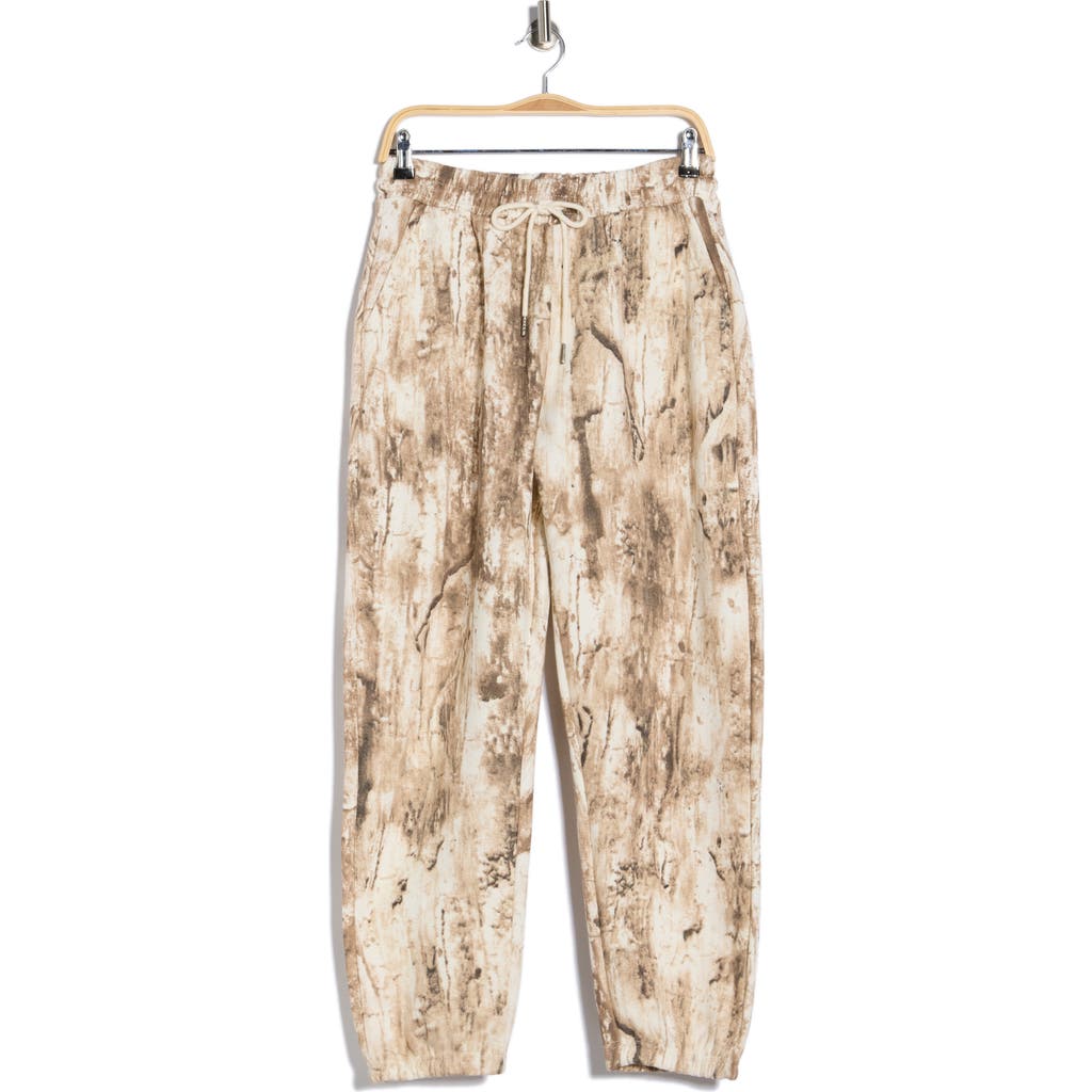 Fleece Factory Cotton Blend Joggers In Neutral