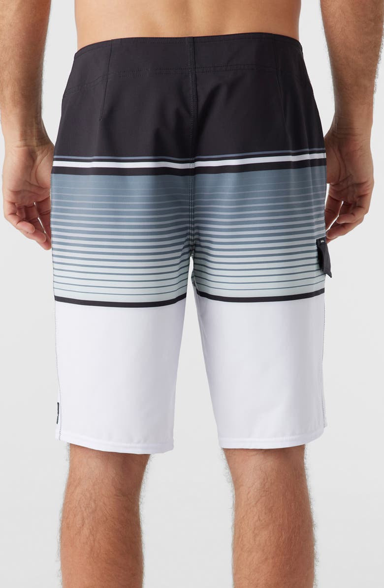 O'Neill Lennox Stripe Board Shorts, Alternate, color, White