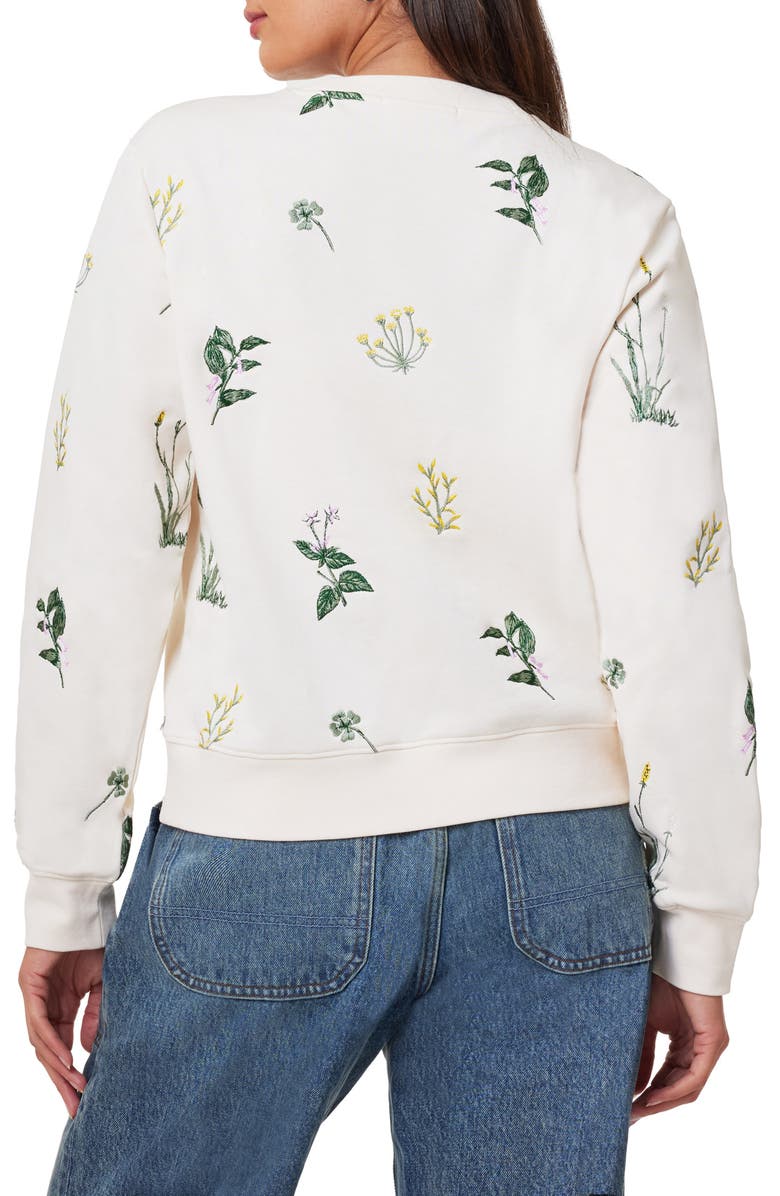 Scotch & Soda Floral Embroidered Sweatshirt, Alternate, color, 
