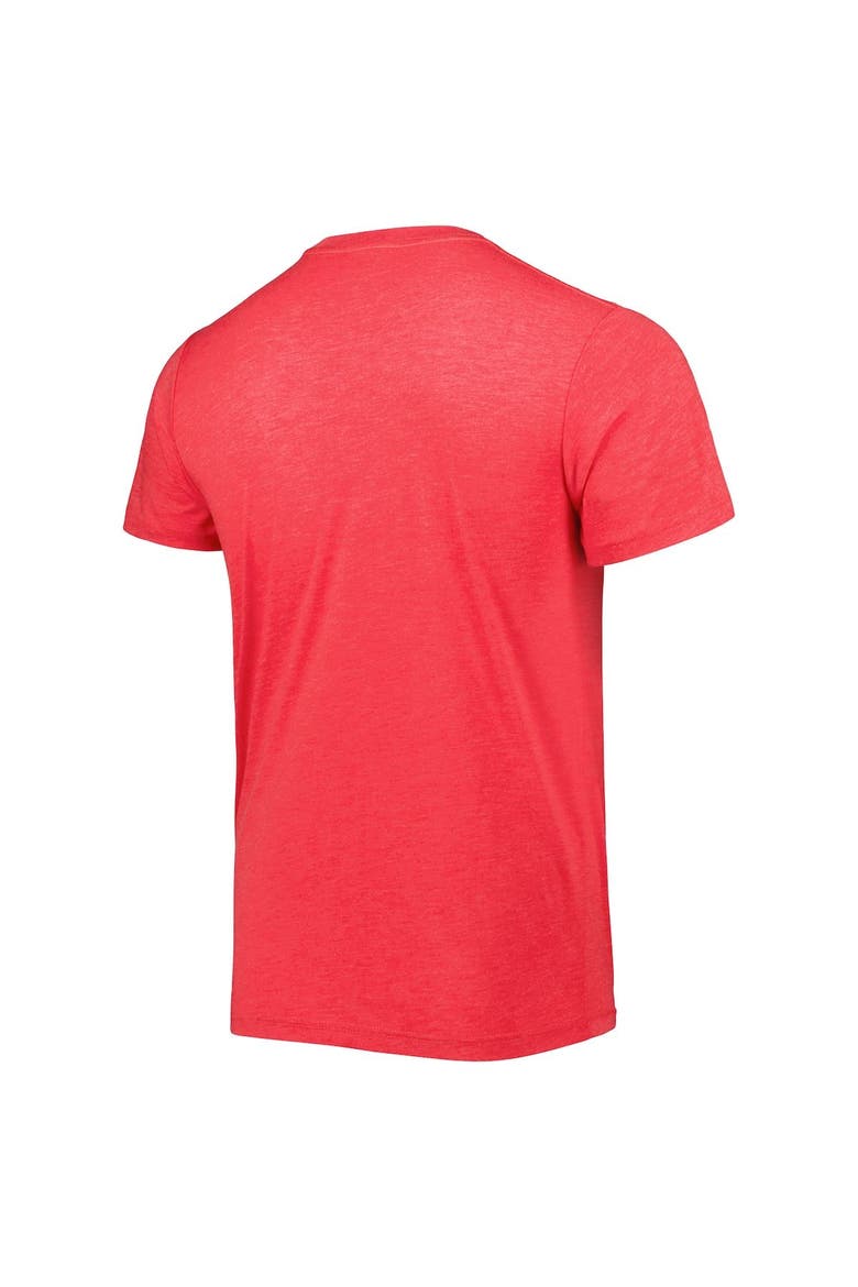 Men's Homage Patrick Mahomes Heathered Red Kansas City Chiefs NFL Blitz Player Tri-Blend T-Shirt, Alternate, color, Heather Red