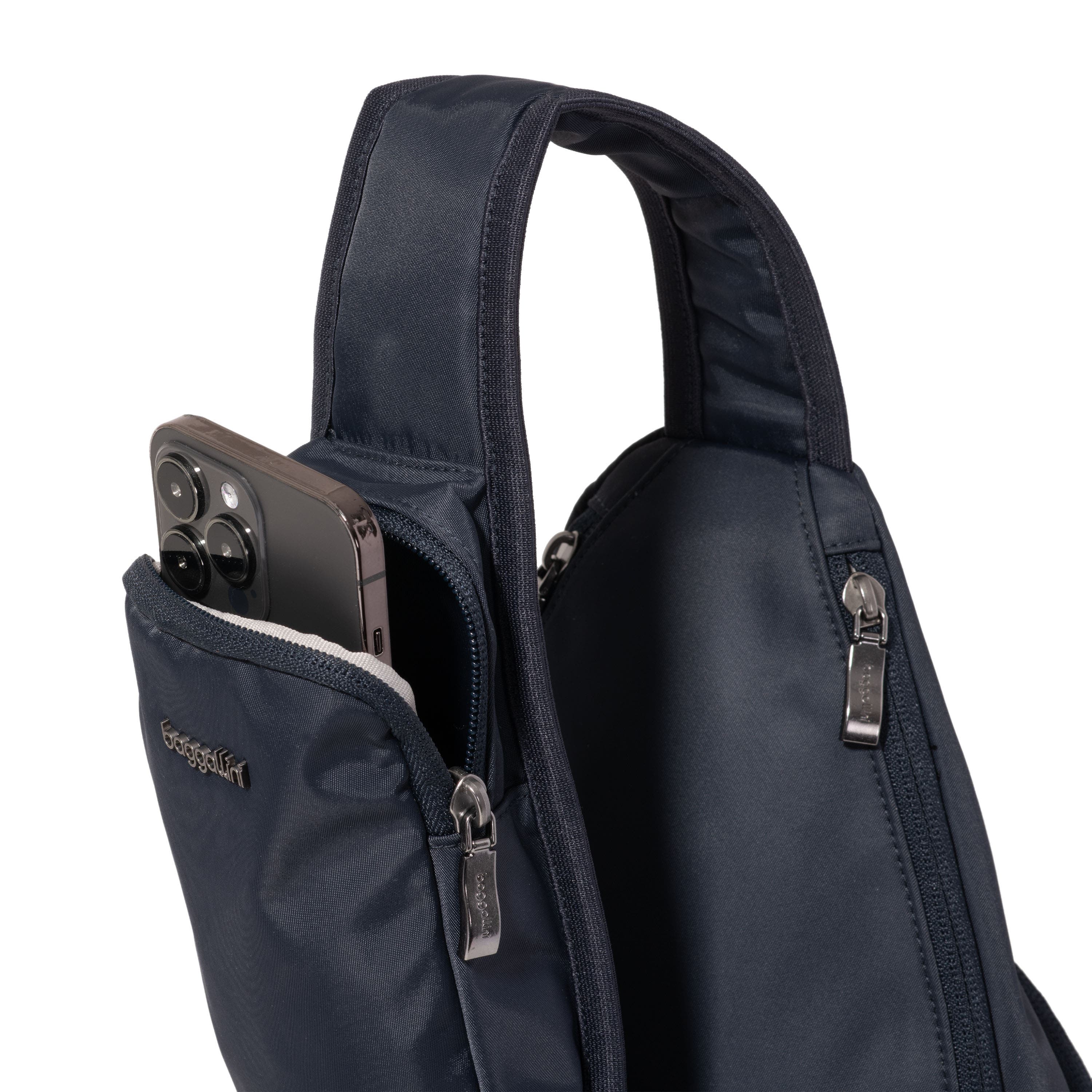 Central Park Large Sling, Alternate, color, French Navy Twill