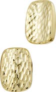SAVVY CIE JEWELS Textured Oval Stud Earrings