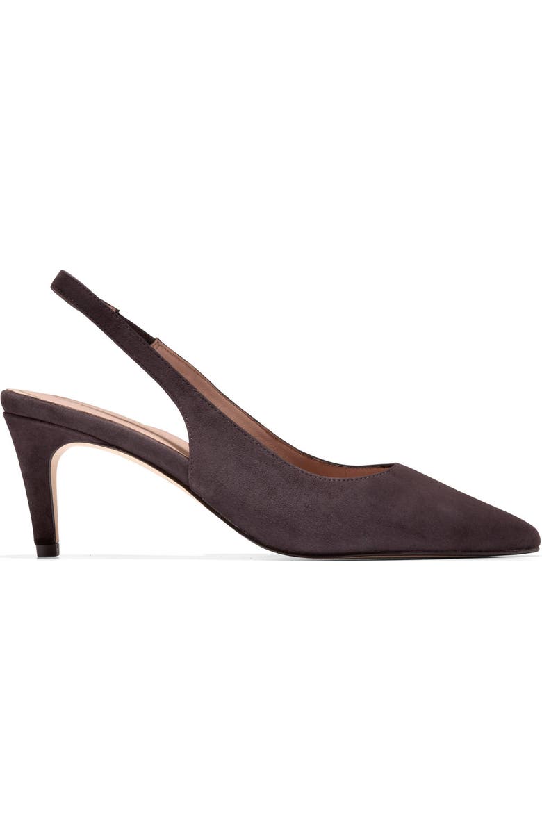 Cole Haan Vandam Slingback Pump, Alternate, color, Dark Chocolate Suede