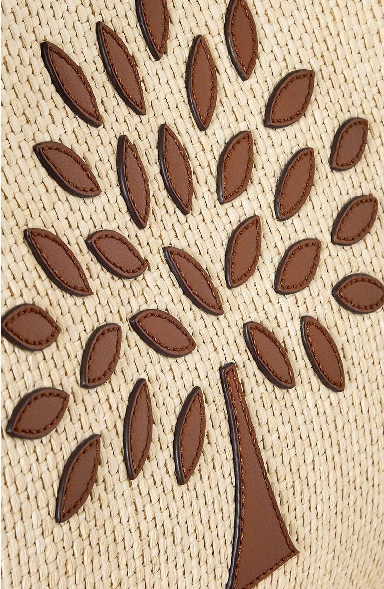 Mulberry Raffia Tree Tote, Alternate, color, Ecru-Bright Oak