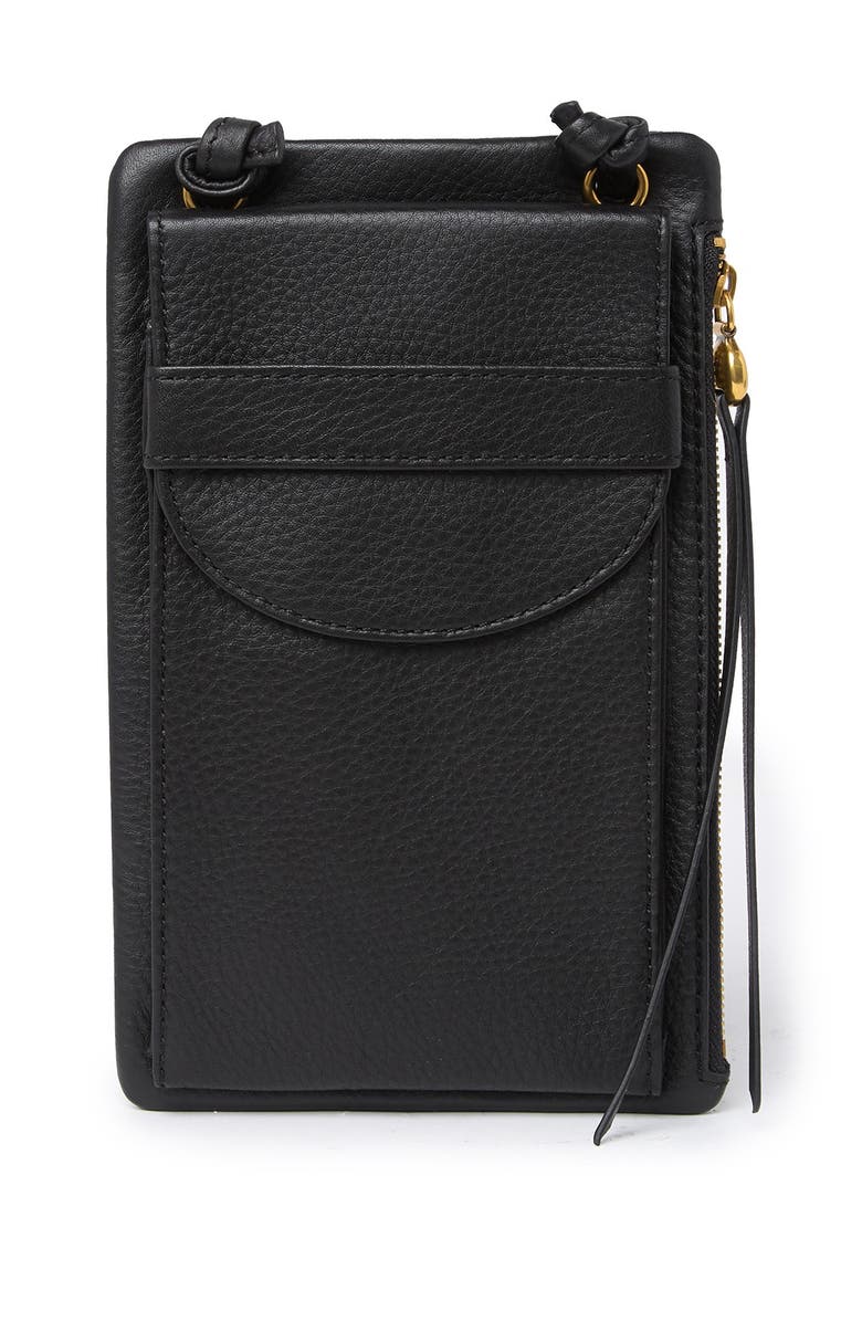 HOBO Agile Leather Phone Crossbody Wallet, Main, color, 