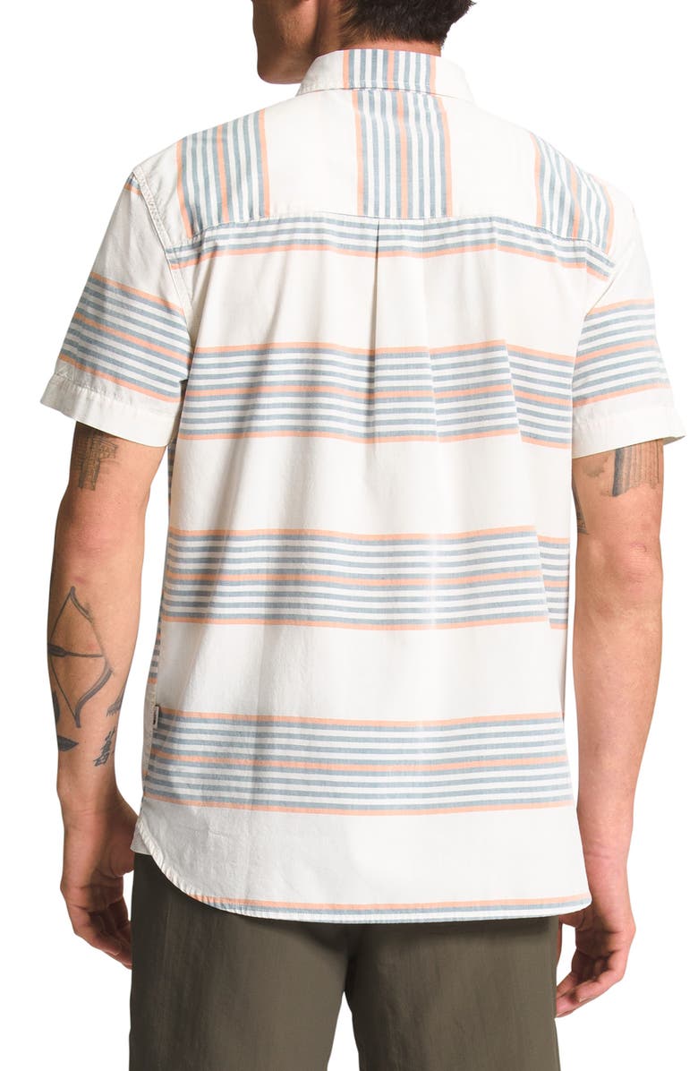 The North Face Baytrail Stripe Short Sleeve Button-Up Shirt, Alternate, color, 