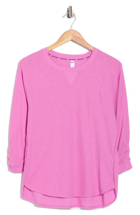 Slub Waffle High-Low T-Shirt