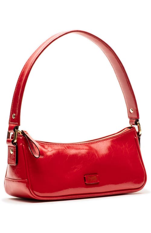 Frances Valentine Mia Leather Shoulder Bag In Red