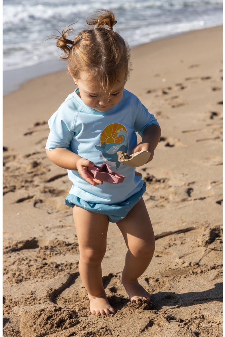 Colorblock Long Sleeve Rashguard, Alternate, color, BLUE - SEA LA VIE