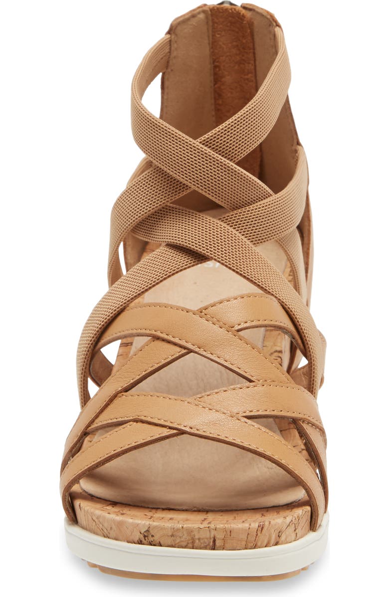 Eileen Fisher Verge Sandal, Alternate, color, Sand Leather