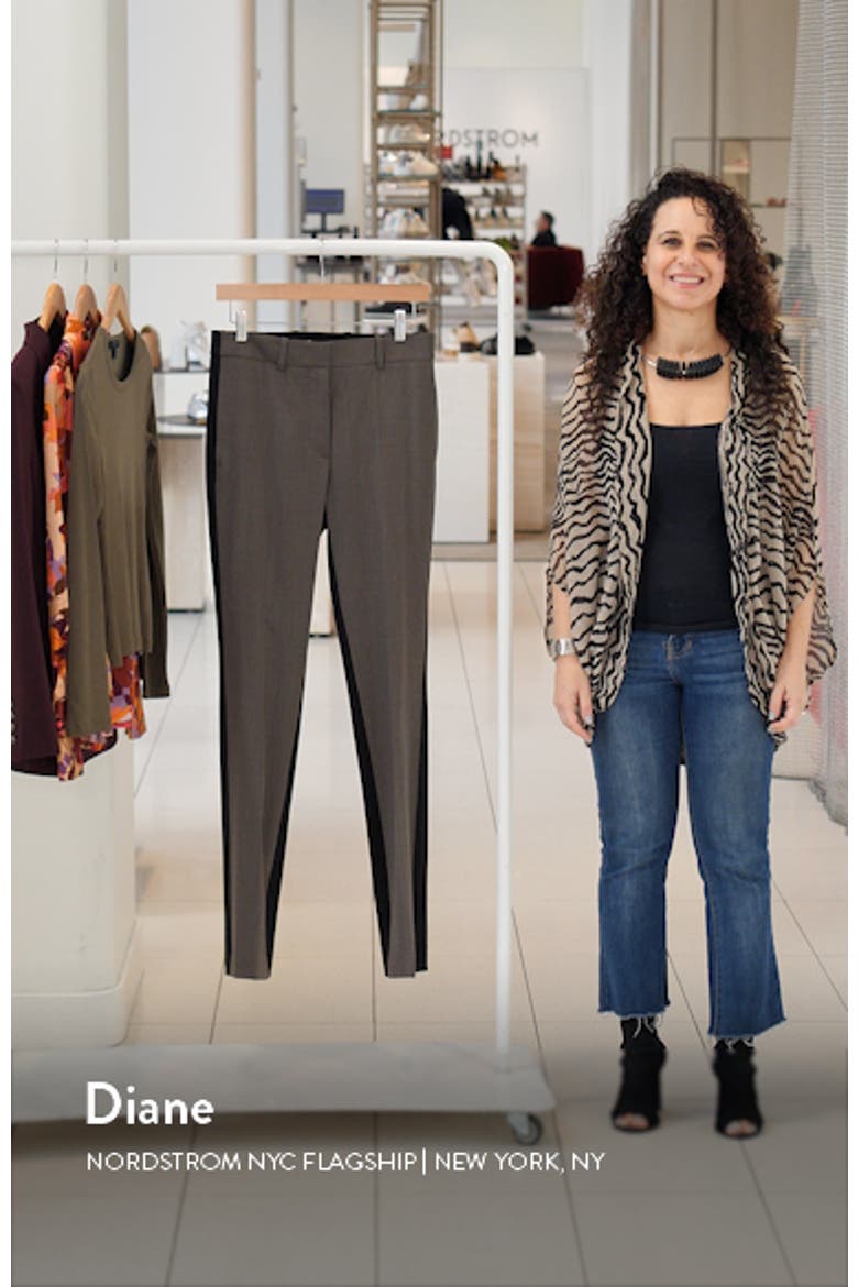 Colorblock Slim Fit Suit Pants video