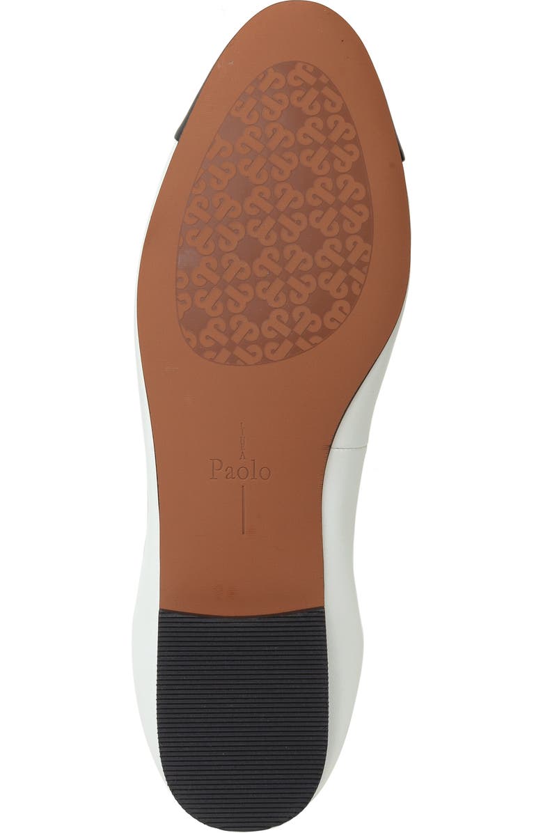 Linea Paolo Nolan Cap Toe Ballet Flat, Alternate, color, Eggshell/ Black