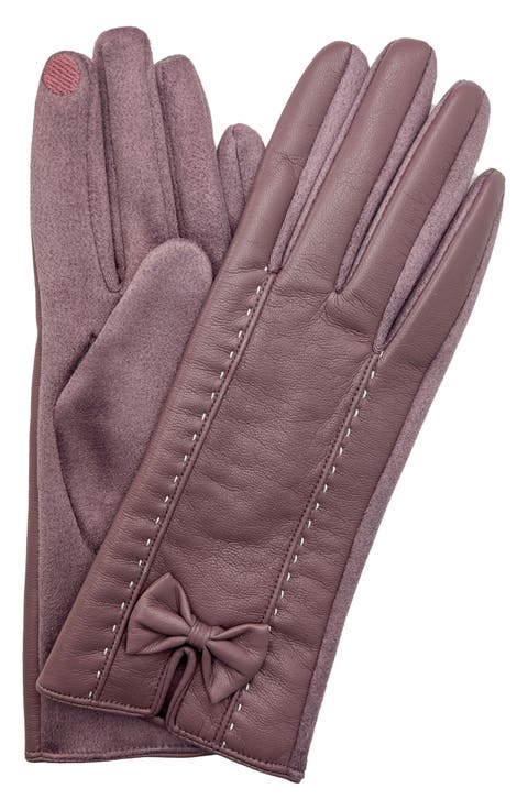 Faux Leather Gloves