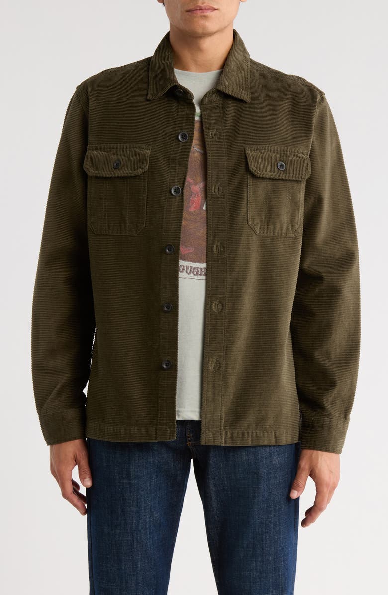 Union Corduroy Shirt Jacket, Main, color, Hunter