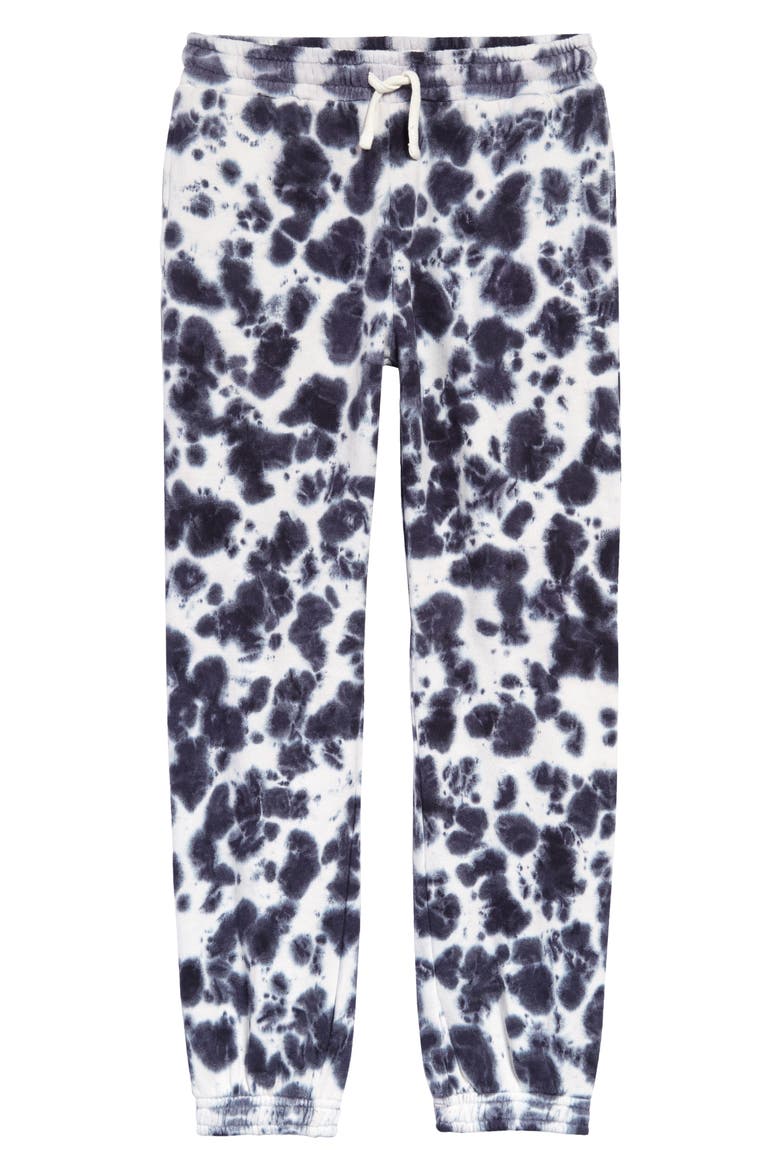 Kids' Old School Tie Dye Joggers, Main, color, NAVY IRIS TIE DYE