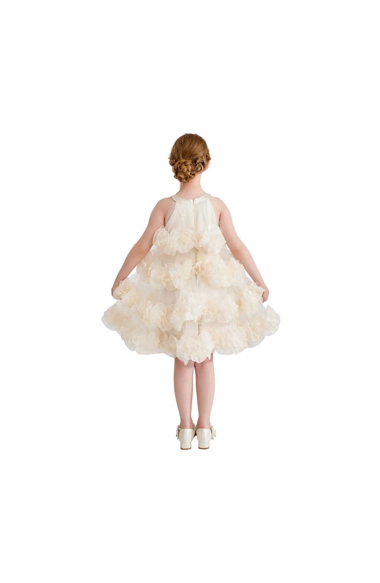 Tulleen Elysia Tiered Ruffle Dress, Alternate, color, Cream