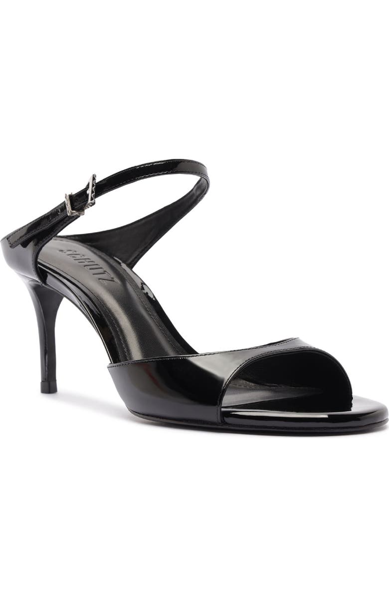 Schutz Lyra Mid Ankle Strap Sandal, Main, color, Black