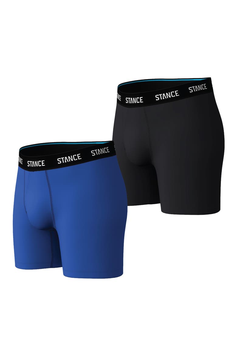 2-Pack Solid Boxer Briefs, Main, color, COBALT BLUE