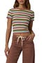 selected Brown Multi Variegated Stripe