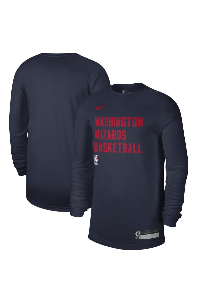 Nike Unisex Nike Navy Washington Wizards 2023/24 Legend On-Court Practice Long Sleeve T-Shirt, Alternate, color, Navy